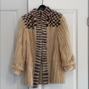 Shorn Beaver Fur Coat